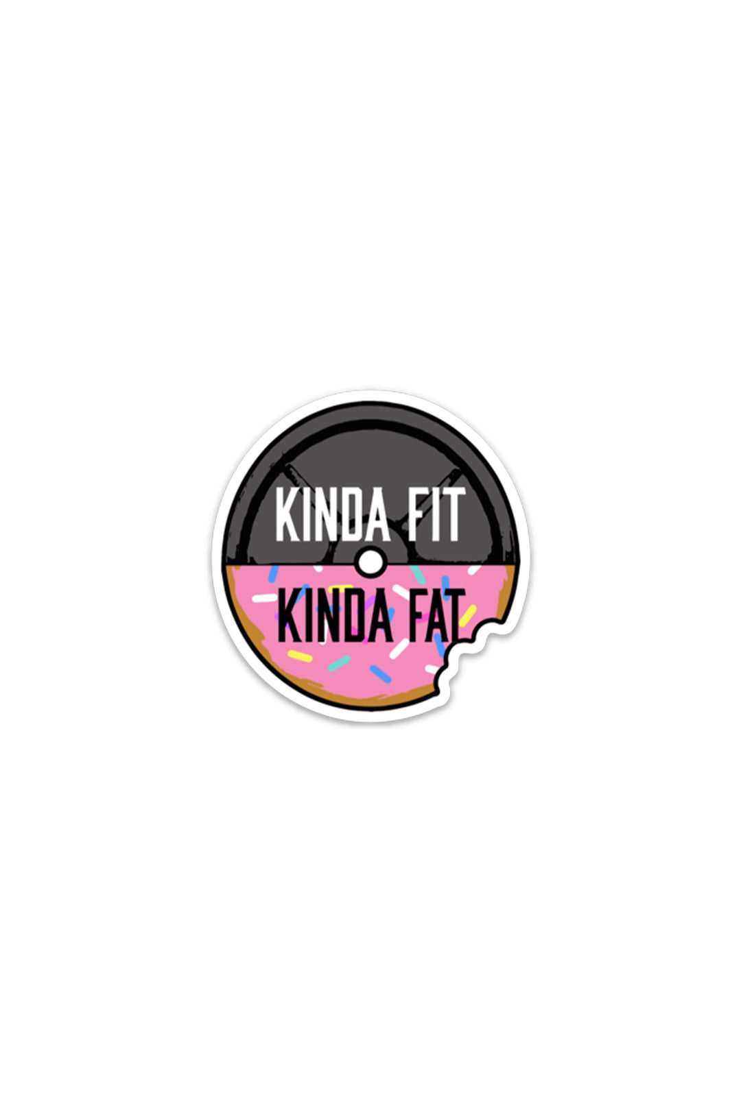 Original Donut Plate Vinyl Sticker