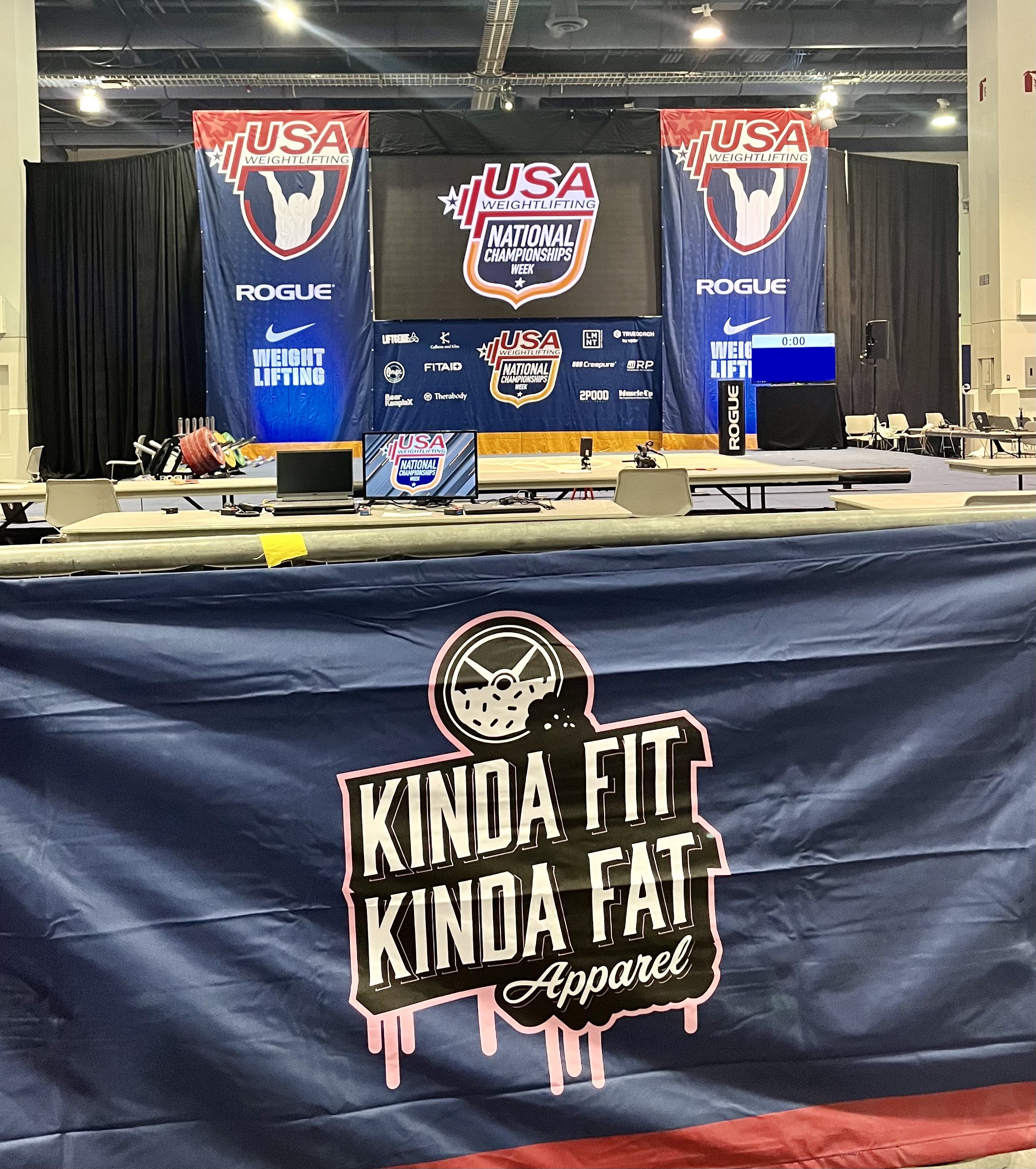 KFKF ambassador Mary Theisen-Lappen competing at USA Weightlifting Nationals in Las Vegas
