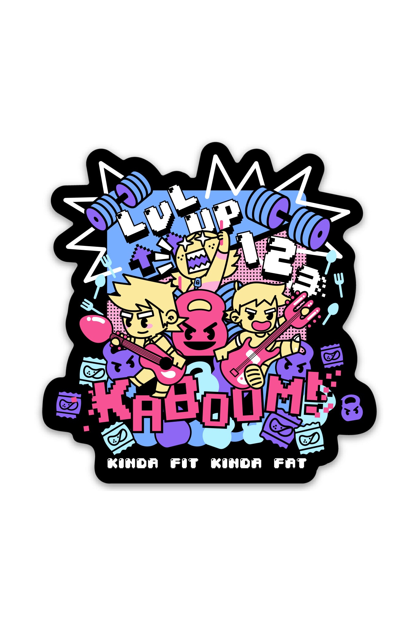 Snax Bob-Omb Sticker – Kinda Fit Kinda Fat
