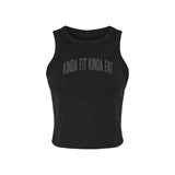 Fahrenheit Ribbed Crop Racer Tank