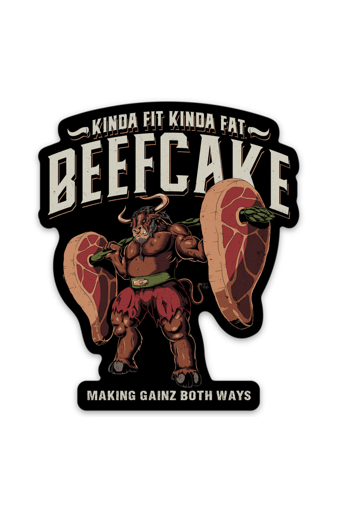 Beefcake Sticker