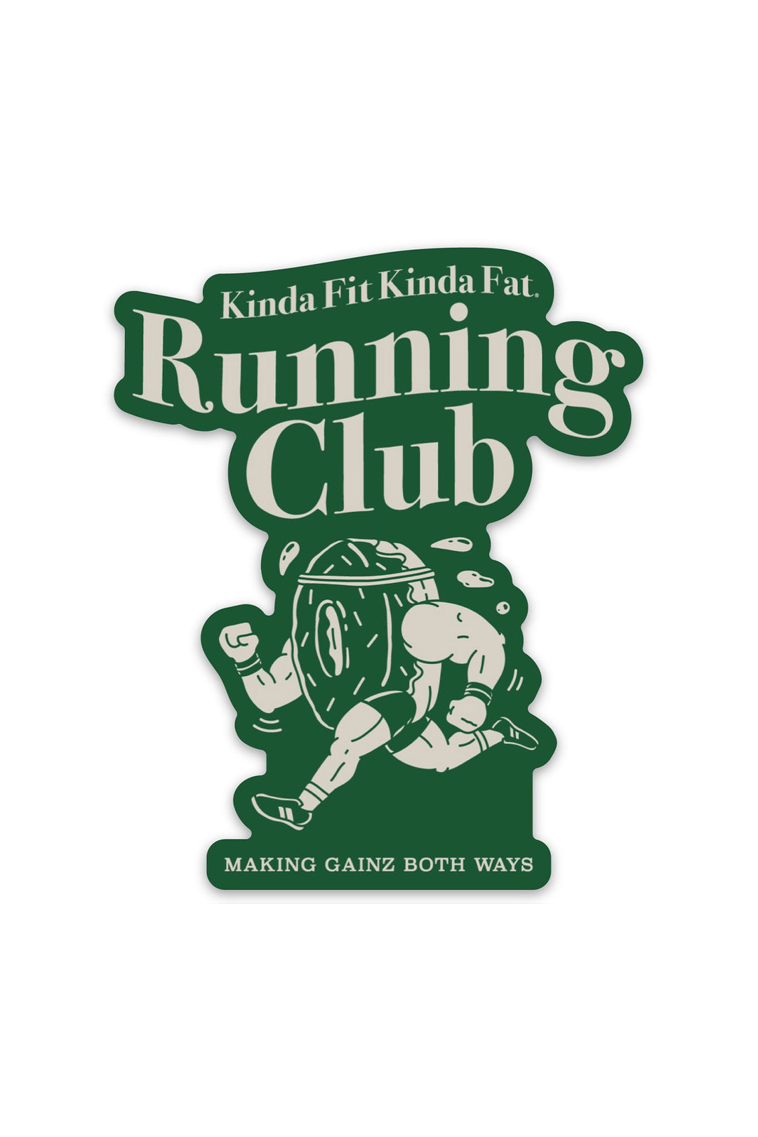 KFKF Running Club Vinyl Sticker