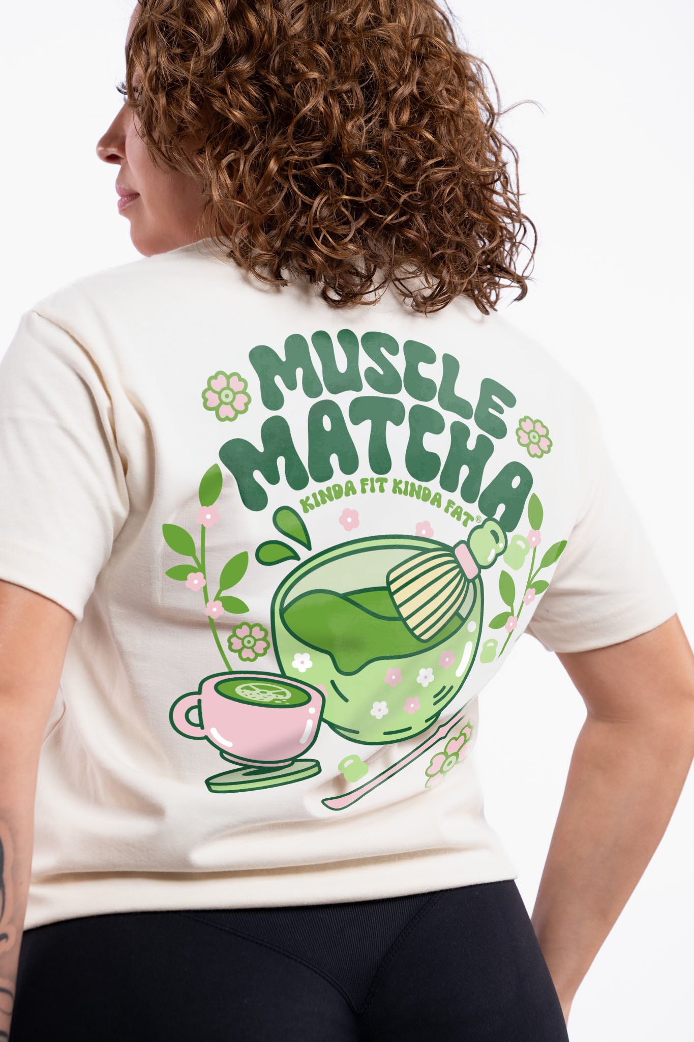 Muscle Matcha Deluxe Cotton T-Shirt – Kinda Fit Kinda Fat