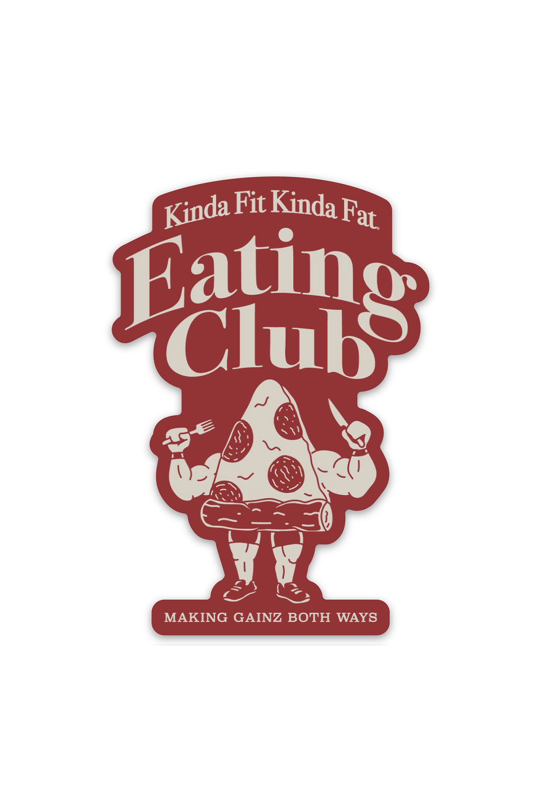 KFKF Eating Club Vinyl Sticker