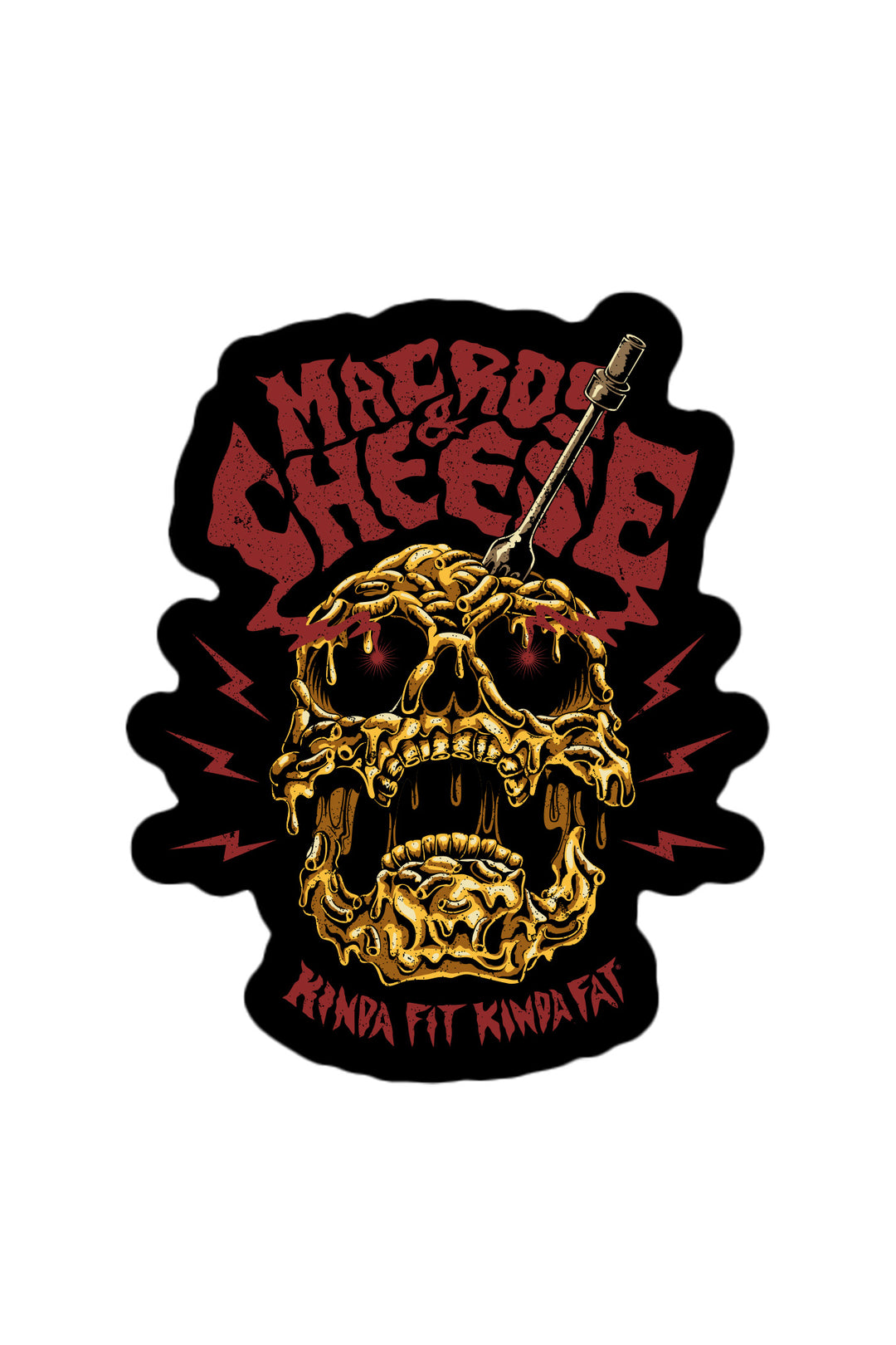 Macros & Cheese Vinyl Sticker