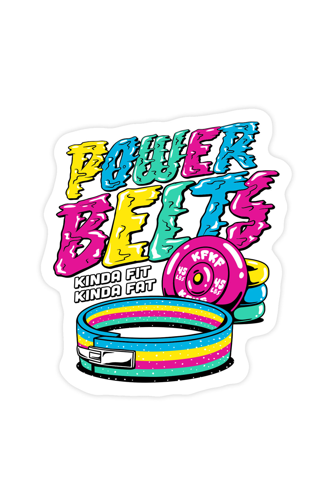 Power Belts Vinyl Sticker