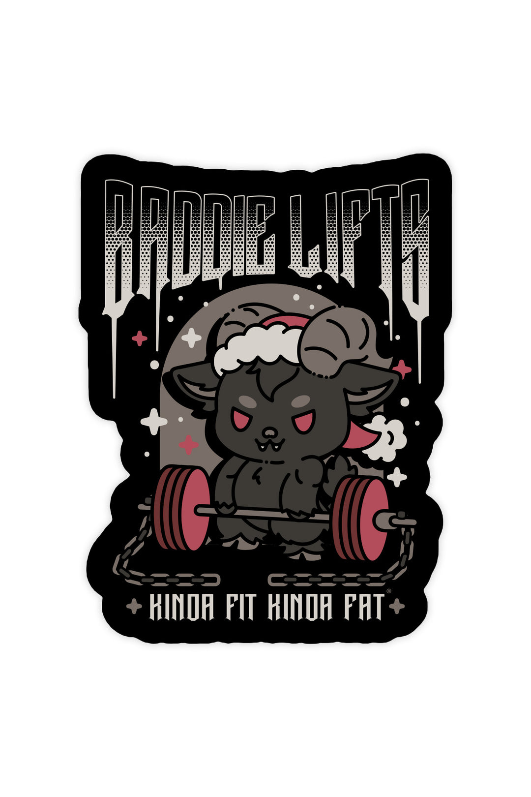 Baddie Lifts Vinyl Sticker