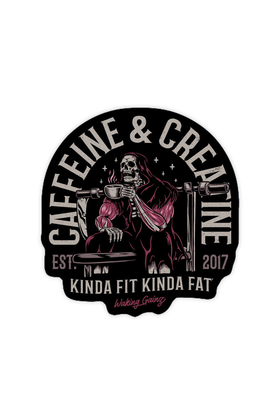 Caffeine & Creatine Vinyl Sticker