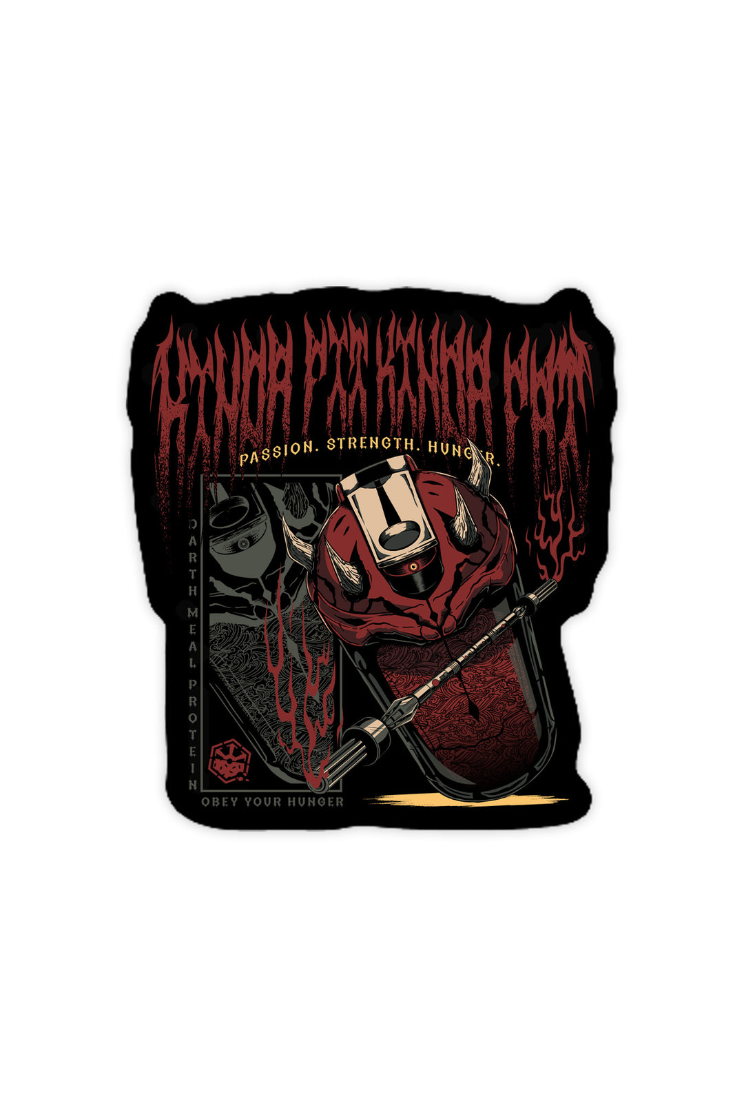 Darth Meal Vinyl Sticker