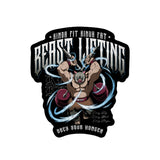Beast Lifting Vinyl Sticker