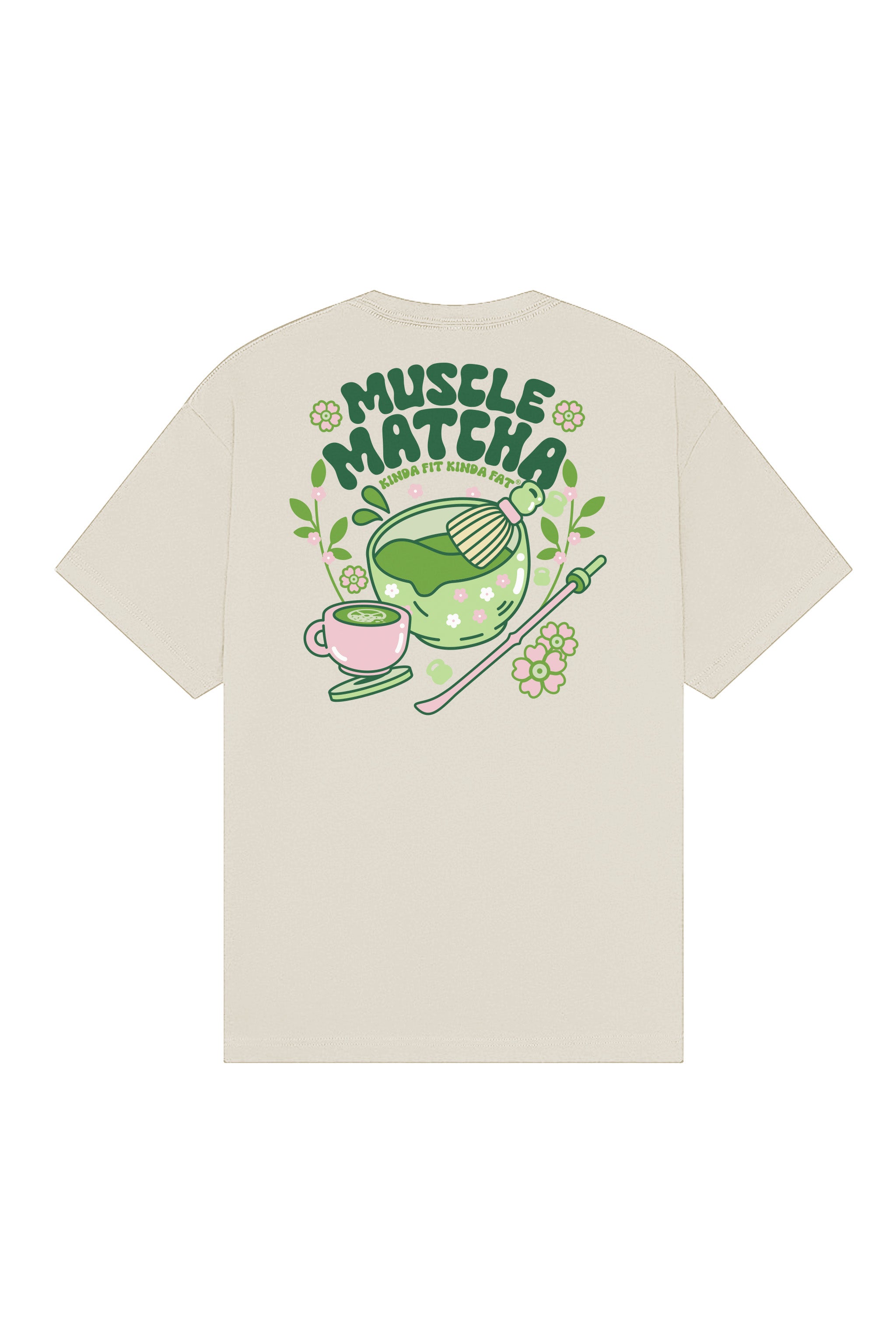Muscle Matcha Deluxe Cotton T-Shirt – Kinda Fit Kinda Fat