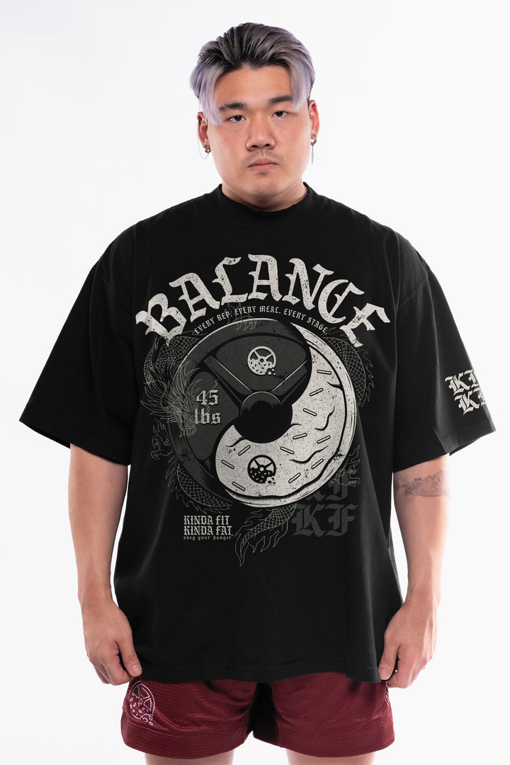 Balanced Gainz Premium Oversized T-Shirt