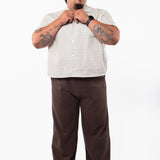 KFKF Badge Short Sleeve Button Up