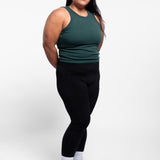 Icon Women's Ribbed Crop Racer Tank