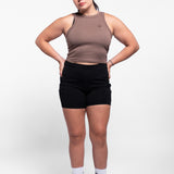 Icon Women's Ribbed Crop Racer Tank