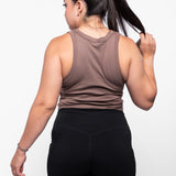 Icon Women's Ribbed Crop Racer Tank