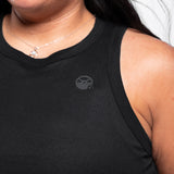 Icon Women's Ribbed Crop Racer Tank