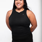 Icon Women's Ribbed Crop Racer Tank
