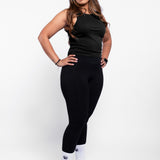Icon Women's Ribbed Crop Racer Tank