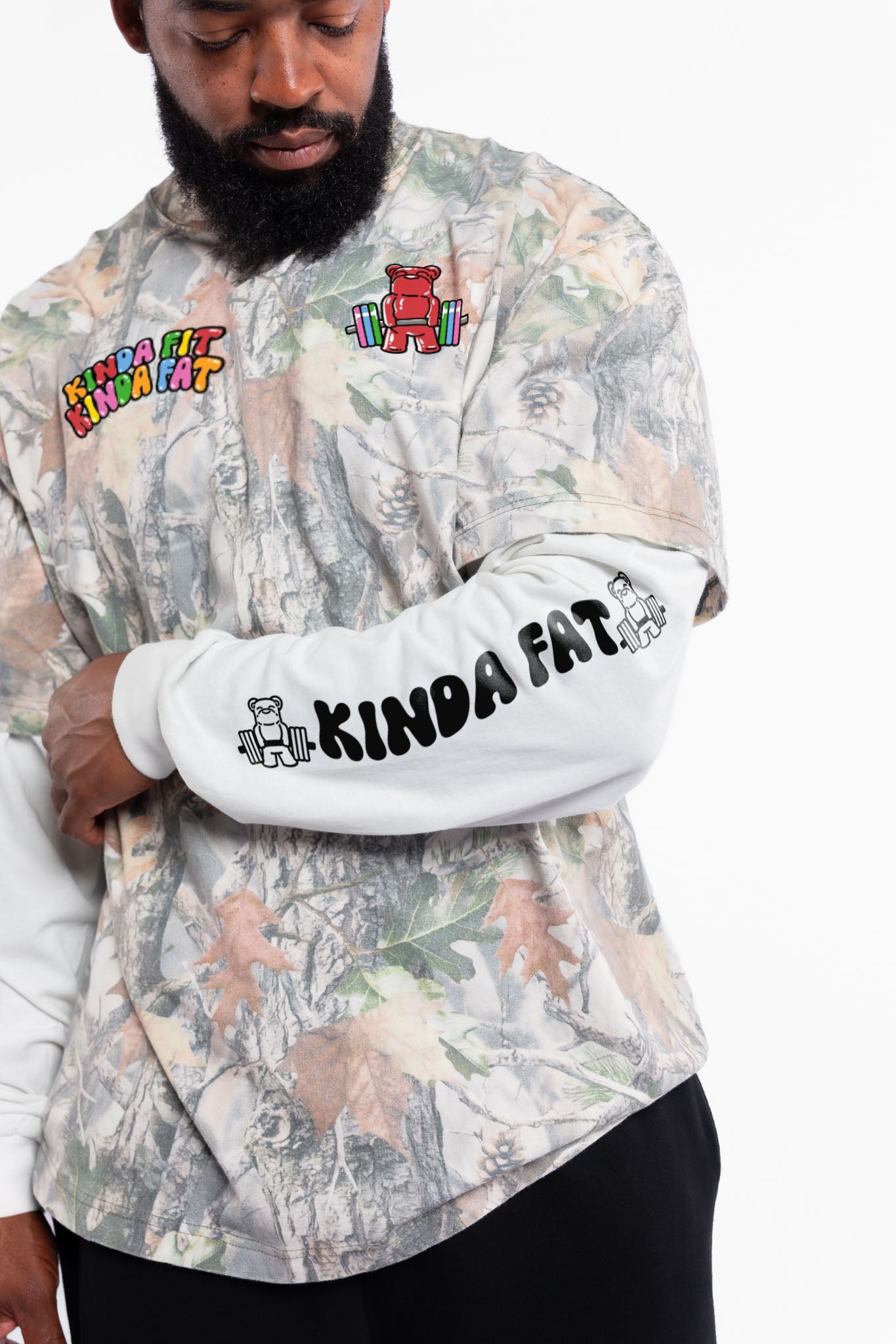 Bear Strength Camo Layered Longsleeve