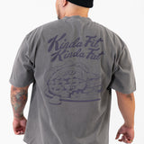 Waffle Weight & Chicken Plate Premium Oversized T-Shirt