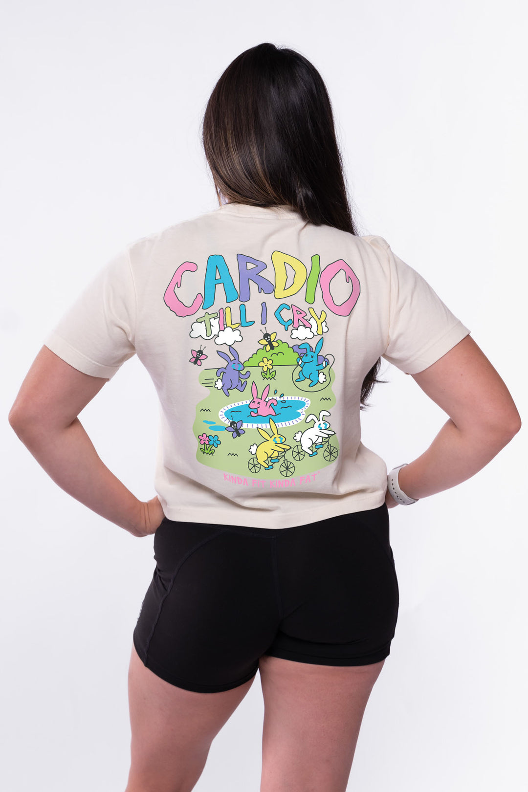 Cardio 'Till I Cry Women's Mid-Length Boxy Tee