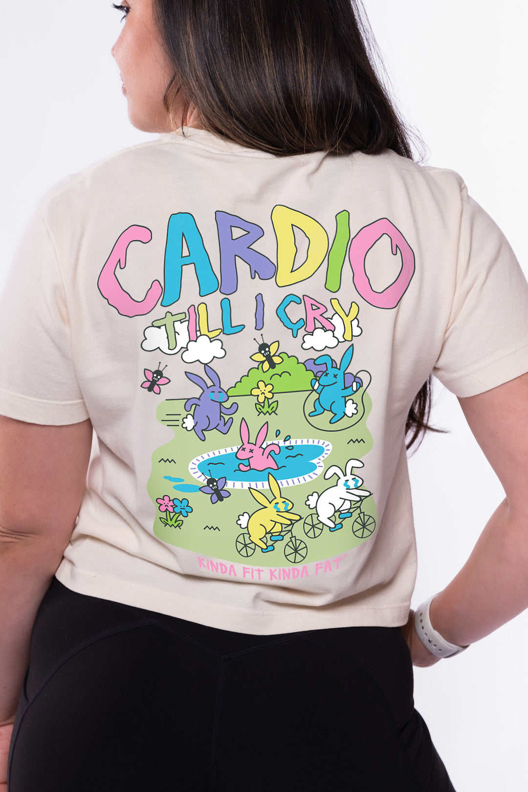 Cardio 'Till I Cry Women's Mid-Length Boxy Tee