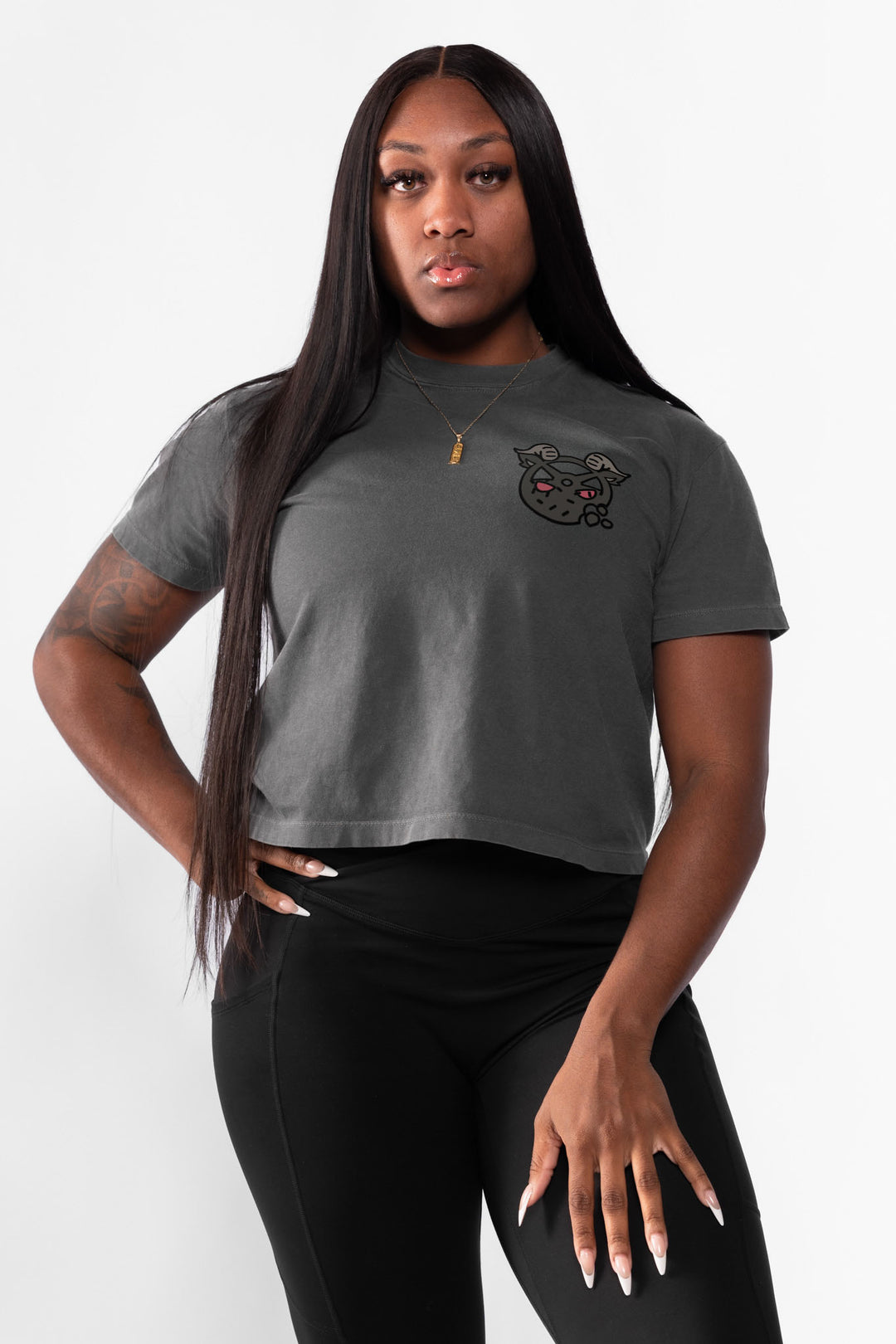 Baddie Lifts Mid-Length Boxy Tee