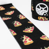 Plateroni Pizza Wrist Wraps - 30" Weightlifting Wrist Support - Black