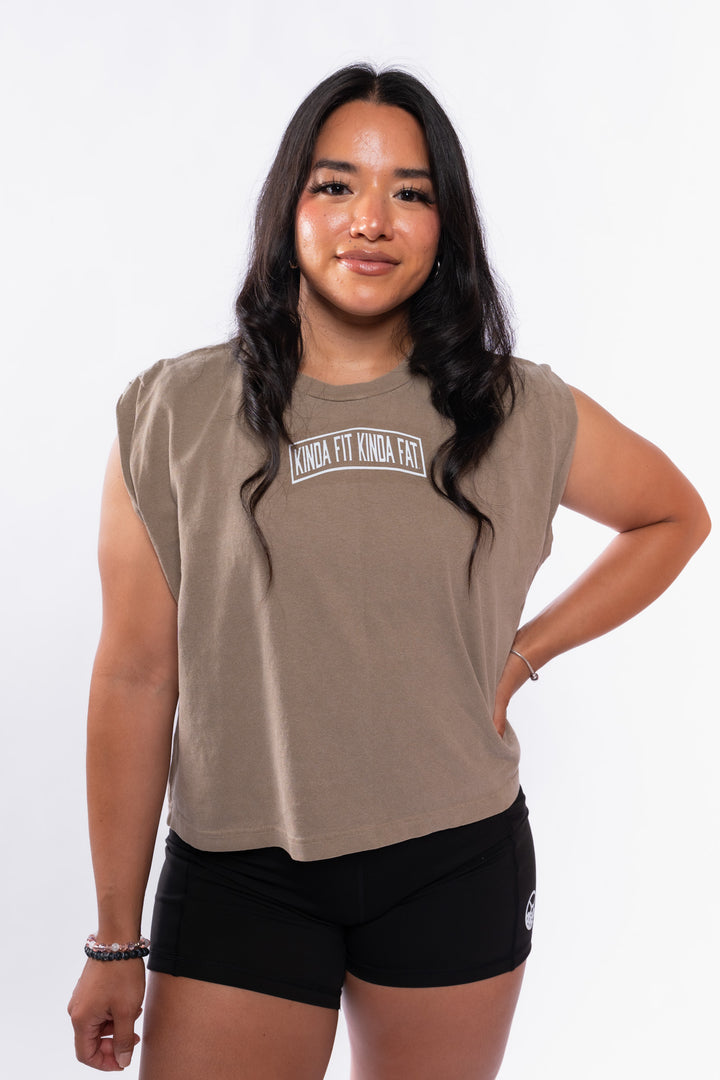 Flex Logo Women's Cropped Muscle Tank