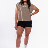 Flex Logo Women's Cropped Muscle Tank