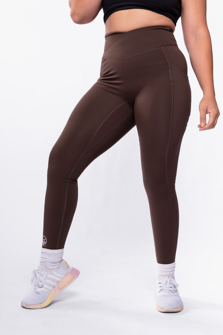 Radiant Women's Crossover High-Waisted Leggings