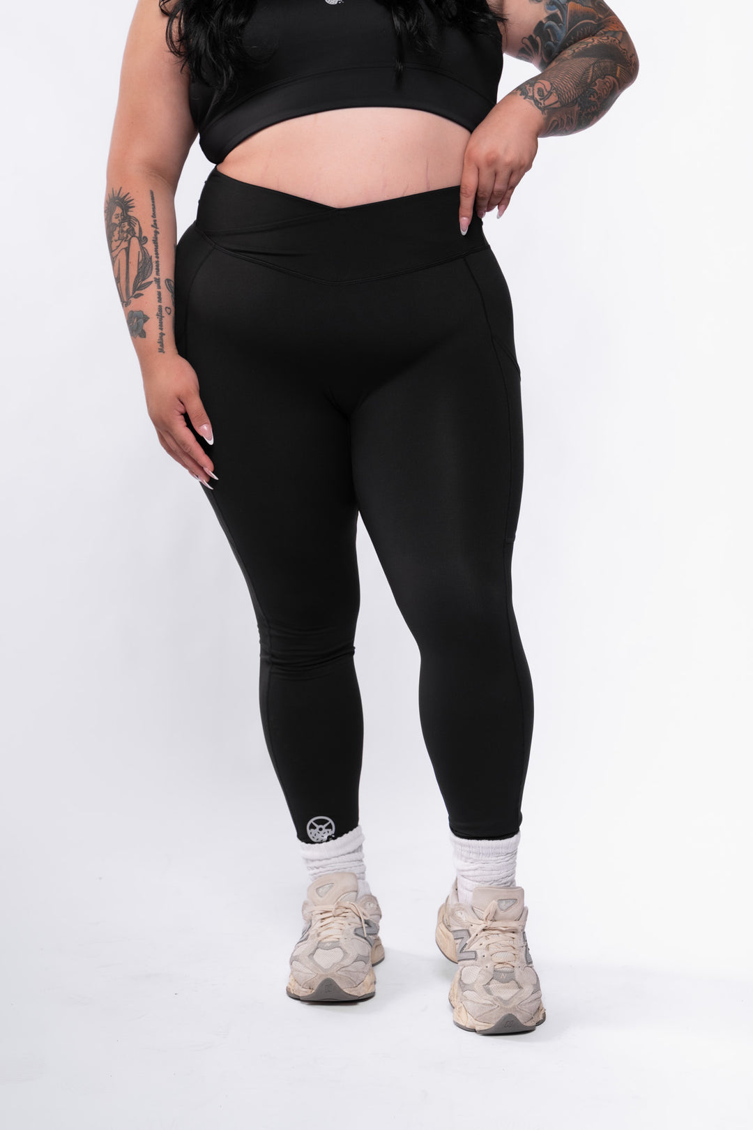 Radiant Women's Crossover High-Waisted Leggings