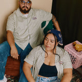 KFKF Badge Short Sleeve Button Up