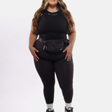 Medallion Ribbed Crop Racer Tank