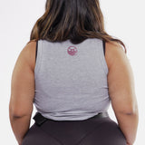 Medallion Ribbed Crop Racer Tank
