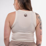 Fahrenheit Ribbed Crop Racer Tank
