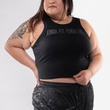 Fahrenheit Ribbed Crop Racer Tank