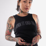 Fahrenheit Ribbed Crop Racer Tank