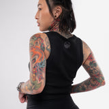 Fahrenheit Ribbed Crop Racer Tank