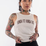 Fahrenheit Ribbed Crop Racer Tank
