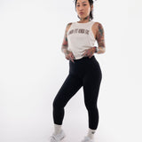 Fahrenheit Ribbed Crop Racer Tank