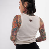 Fahrenheit Ribbed Crop Racer Tank