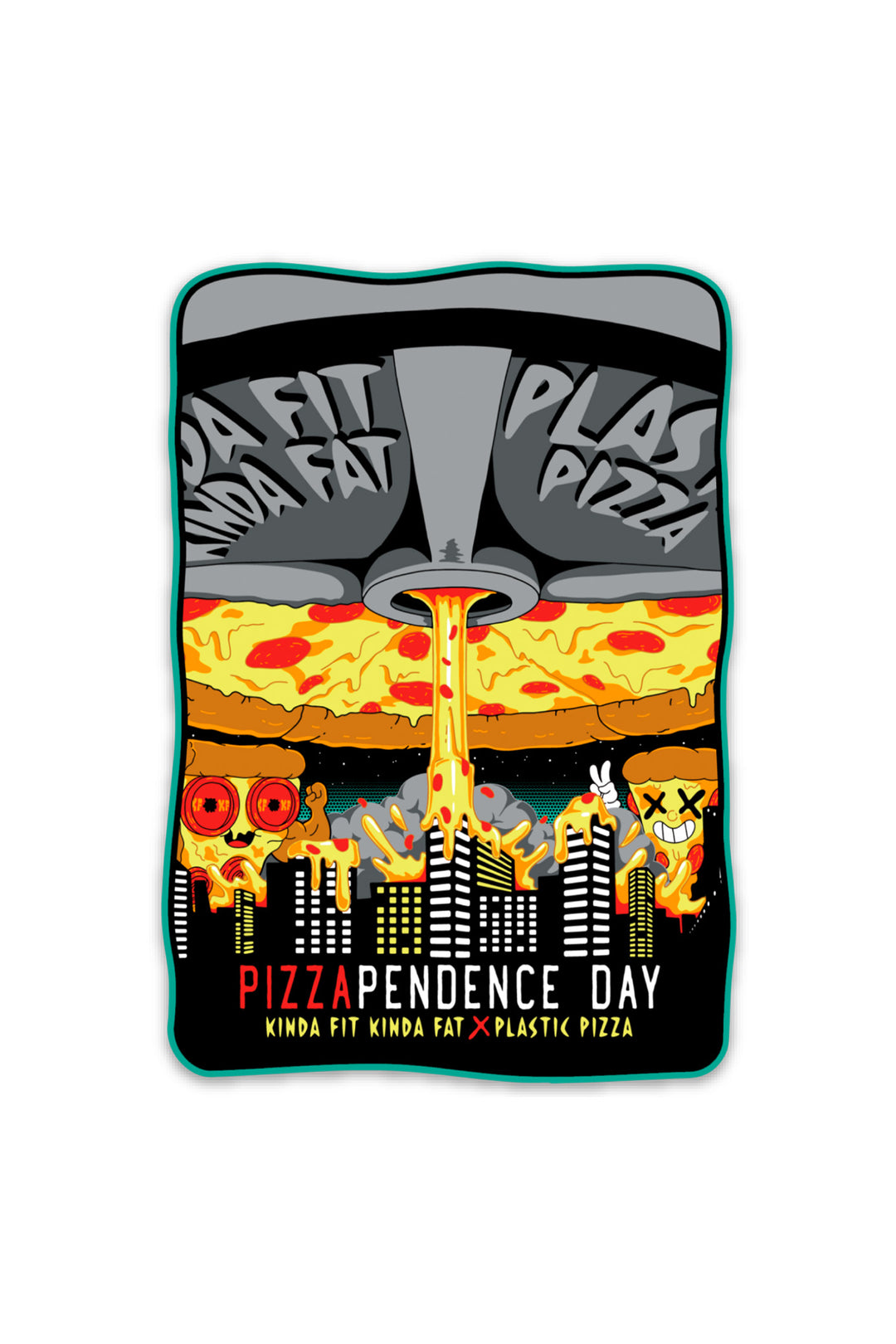 KFKF x Plastic Pizza Pizzapendence Day Sticker
