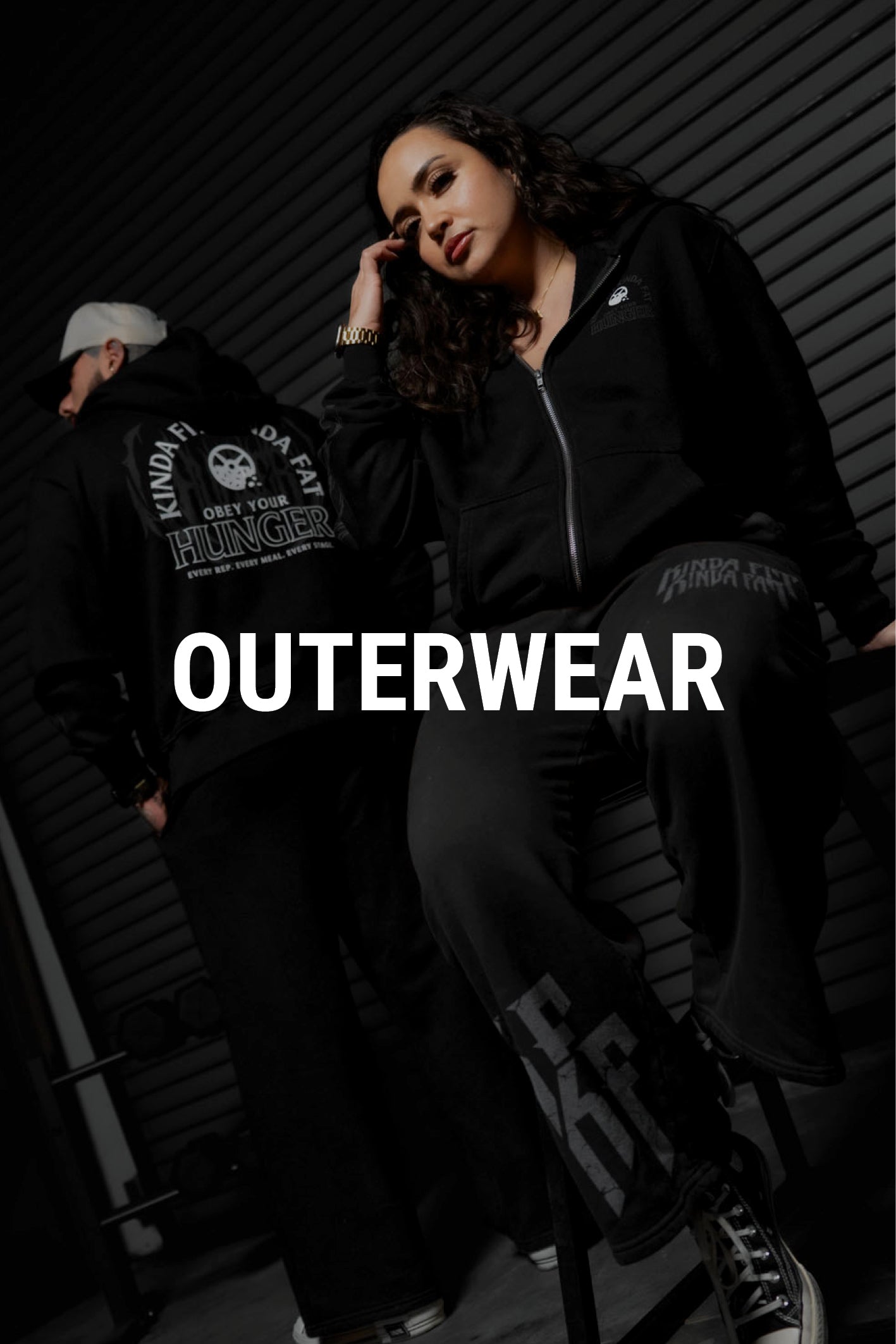 Kinda Fit Kinda Fat Outerwear - Hoodies for men and women - Longsleeves for men and women - Zip-ups for men and women