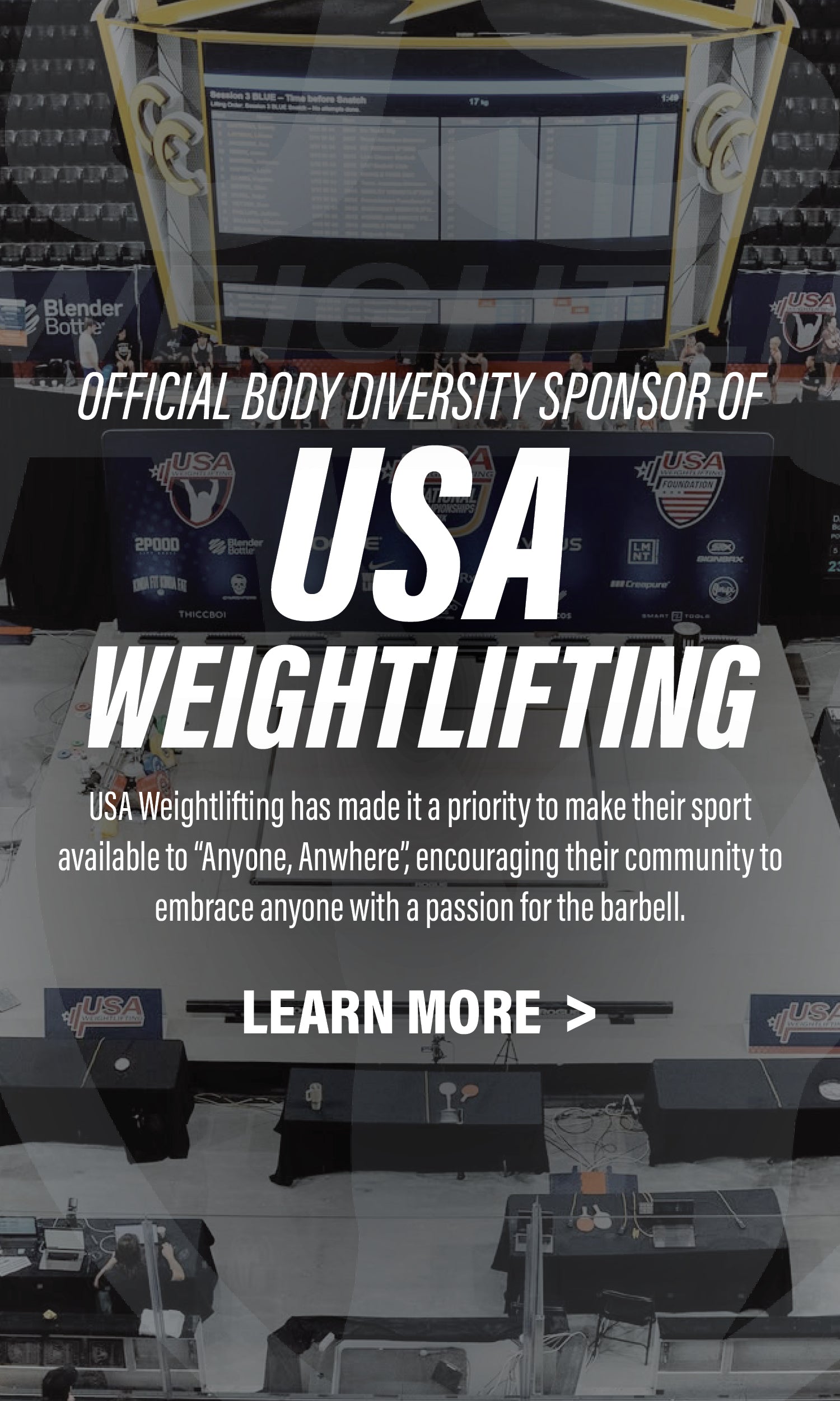 official body diversity sponsor of USAW - kinda fit kinda fat 