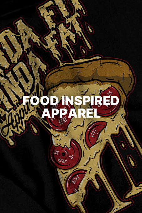 Shop KFKF Food Inspired Apparel – pizza weight plate graphic tee design and more