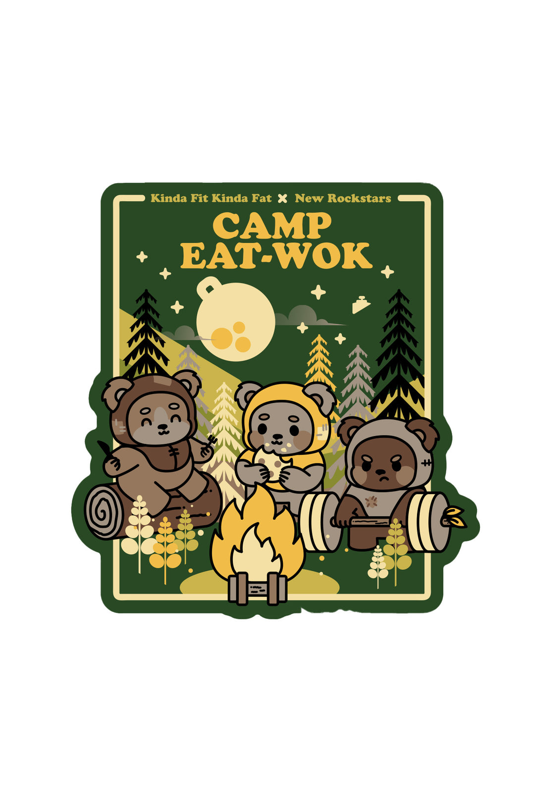 KFKF x New Rockstars: Camp Eat-Wok Vinyl Sticker