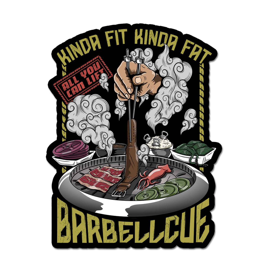 All You Can Lift K-Barbellcue Sticker