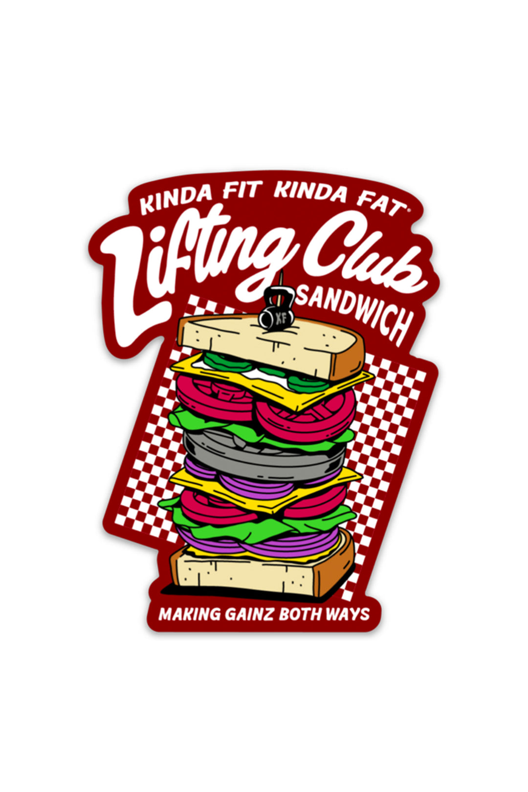Lifting Club Sandwich Sticker